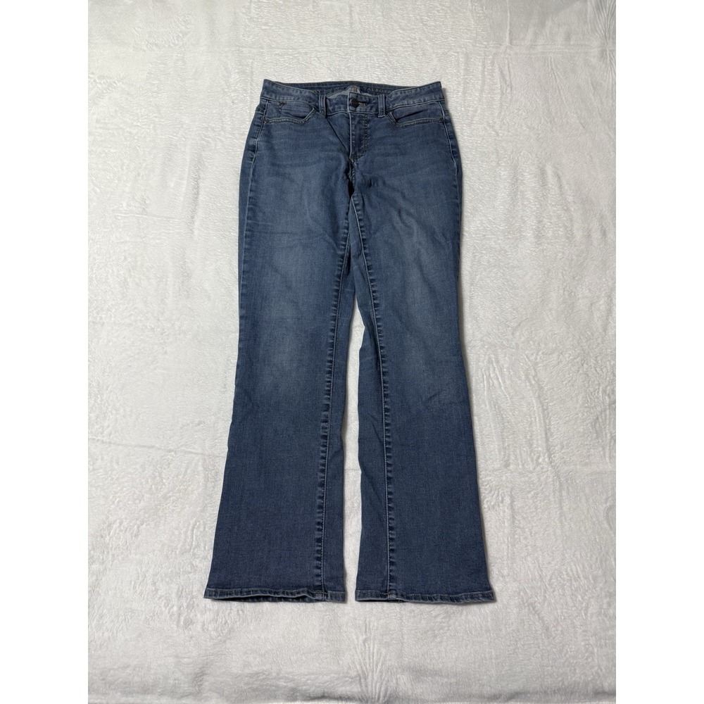 Talbots Jeans Women's 4‎ Petite Curvy Boot Medium Wash Stretch Denim 27x27.5